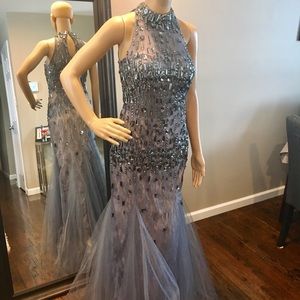 Silver Formal gown